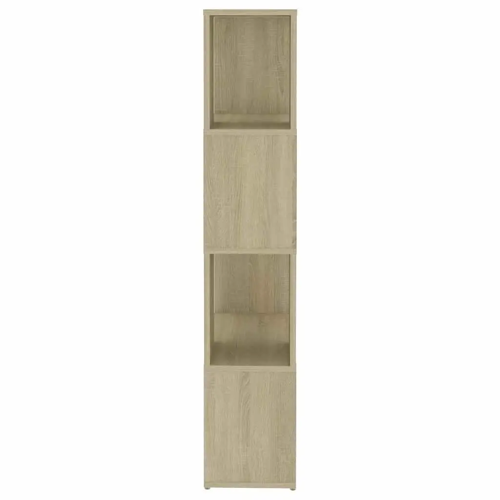 Bookcase Room Divider Storage Shelf 60x24x124.5cm Sonoma Oak