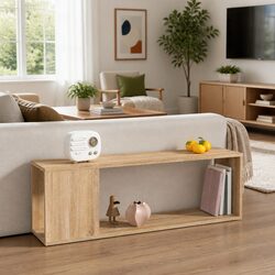 Engineered Wood TV Cabinet with Two Spacious Shelves