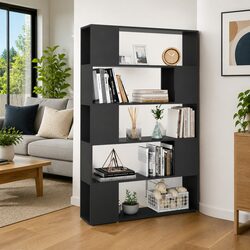 Book Cabinet Room Divider Shelving Unit, Engineered Wood