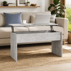 Engineered Wood Coffee Table with Lift-Top Function