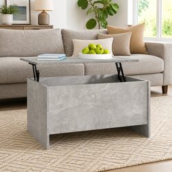 Engineered Wood Coffee Table with Lift-Top and Storage