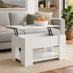 Engineered Wood Lift Top Coffee Table for Living Areas