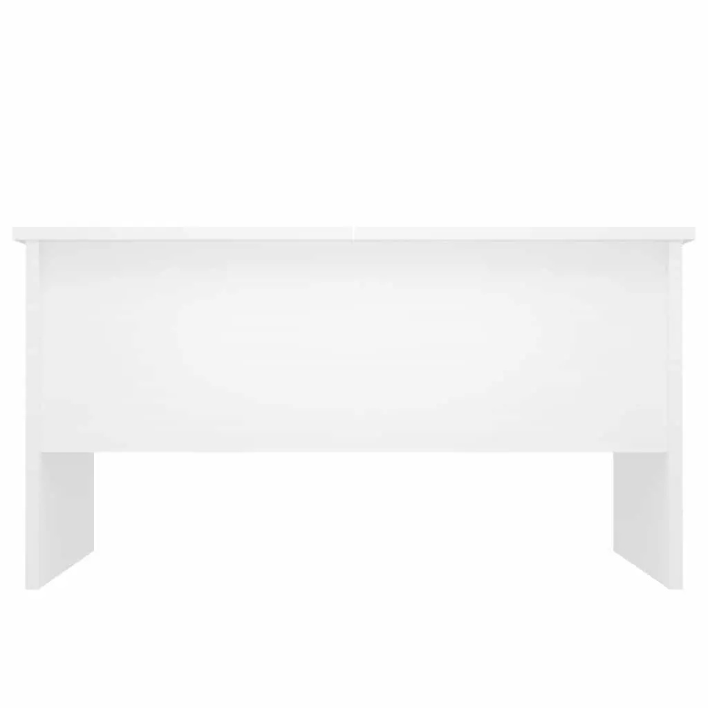 Lift Top Coffee Table with Storage Modern White 80x50x42.5cm