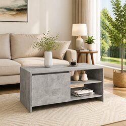 Coffee Table with Storage and Durable Construction