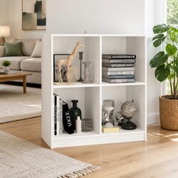 White Storage Cabinet with Solid Pinewood Construction