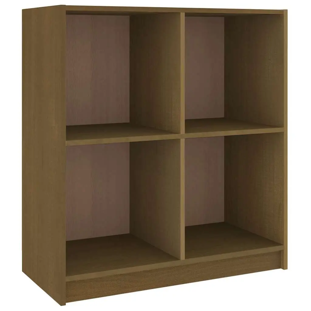 Sideboard Storage Cabinet Brown Solid Pinewood 70x33x76cm