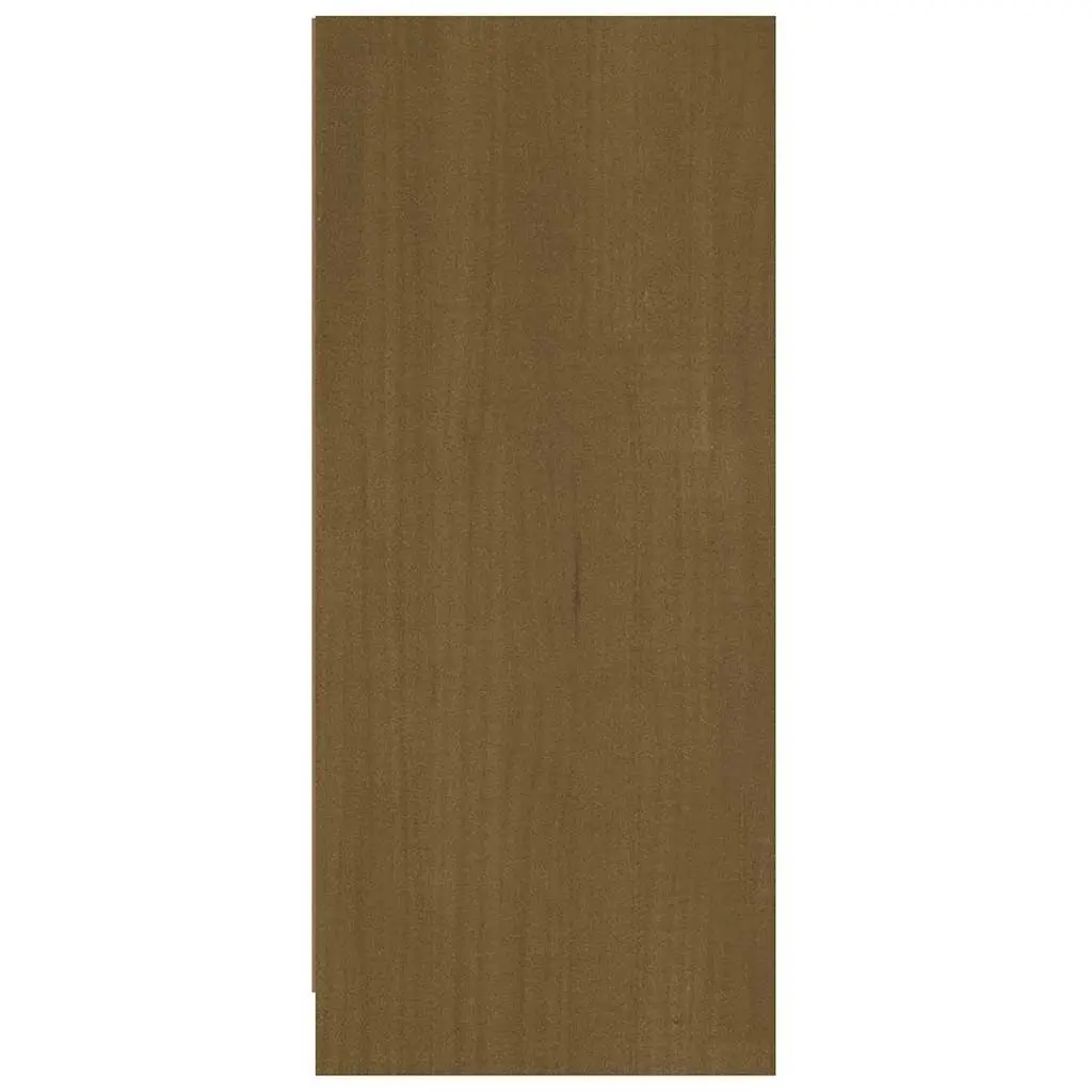 Sideboard Storage Cabinet Brown Solid Pinewood 70x33x76cm