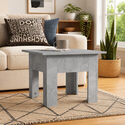 Contemporary Grey Coffee Table with Spacious Top