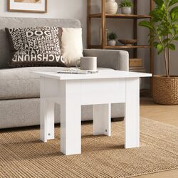 White High Gloss Coffee Table with Sturdy Design