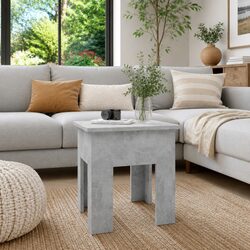 Coffee Table in Grey Concrete Look 40x40x42 cm