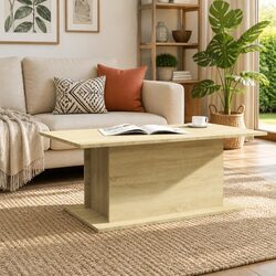 Coffee Table in Sonoma Oak Engineered Wood, Beige