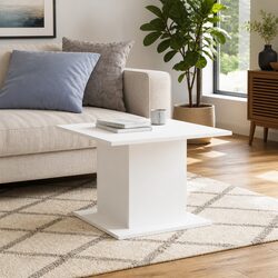 Engineered Wood Coffee Table in White – Dimensions & Care