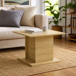 Coffee Table in Beige Sonoma Oak Look 55.5x55.5x40cm