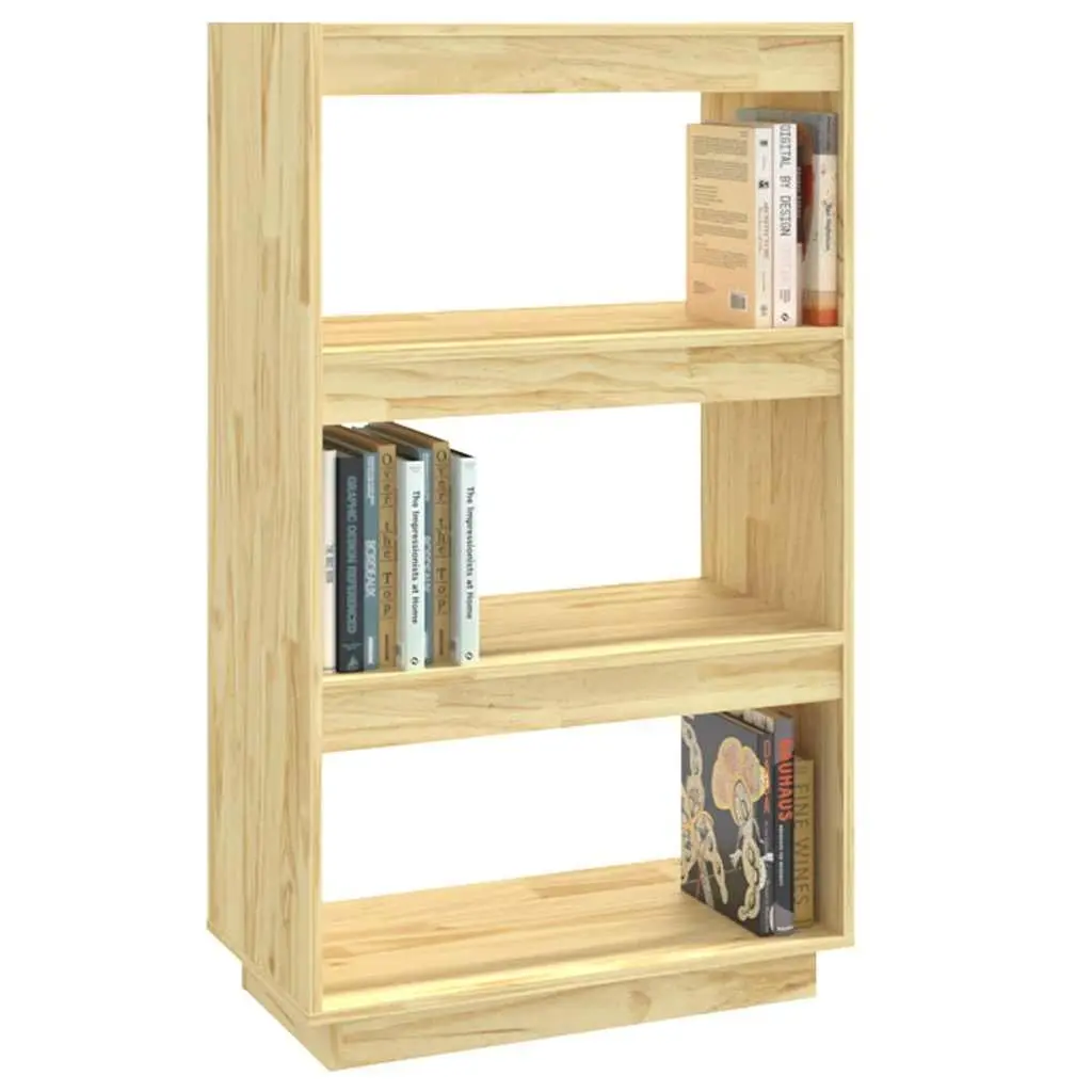 Wooden Book Cabinet Room Divider Storage Organizer Brown 60W x 35D x 103H cm