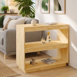 Solid Pinewood Book Cabinet with Efficient Storage