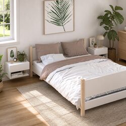 Wall-Mounted White Storage Cabinets for Bedrooms