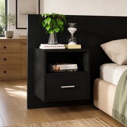Wall-Mounted Bedside Cabinet for Efficient Storage