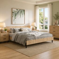 Engineered Wood Wall Headboard 240L x 80H cm in Brown