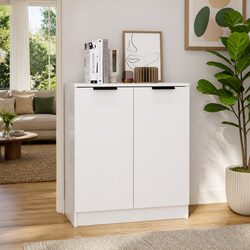 White Sideboard Storage Cabinet 60x30x70 cm