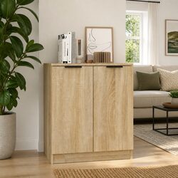 Engineered Wood Sideboard Storage Cabinet 60x30x70cm