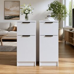 White Sideboard Cabinet 30x30x70cm Storage Solution