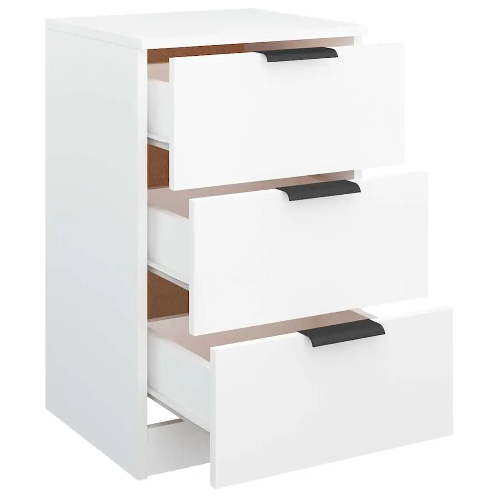 Bedside Cabinets Modern Storage 40x36x65 cm White 2 pcs