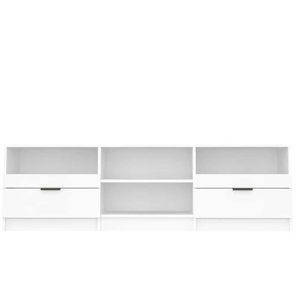TV Cabinet Engineered Wood Ample Storage White 150 x 33.5 x 45 cm