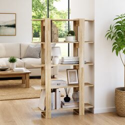 Brown Shelving Unit Storage Bookcase 100x30x160cm