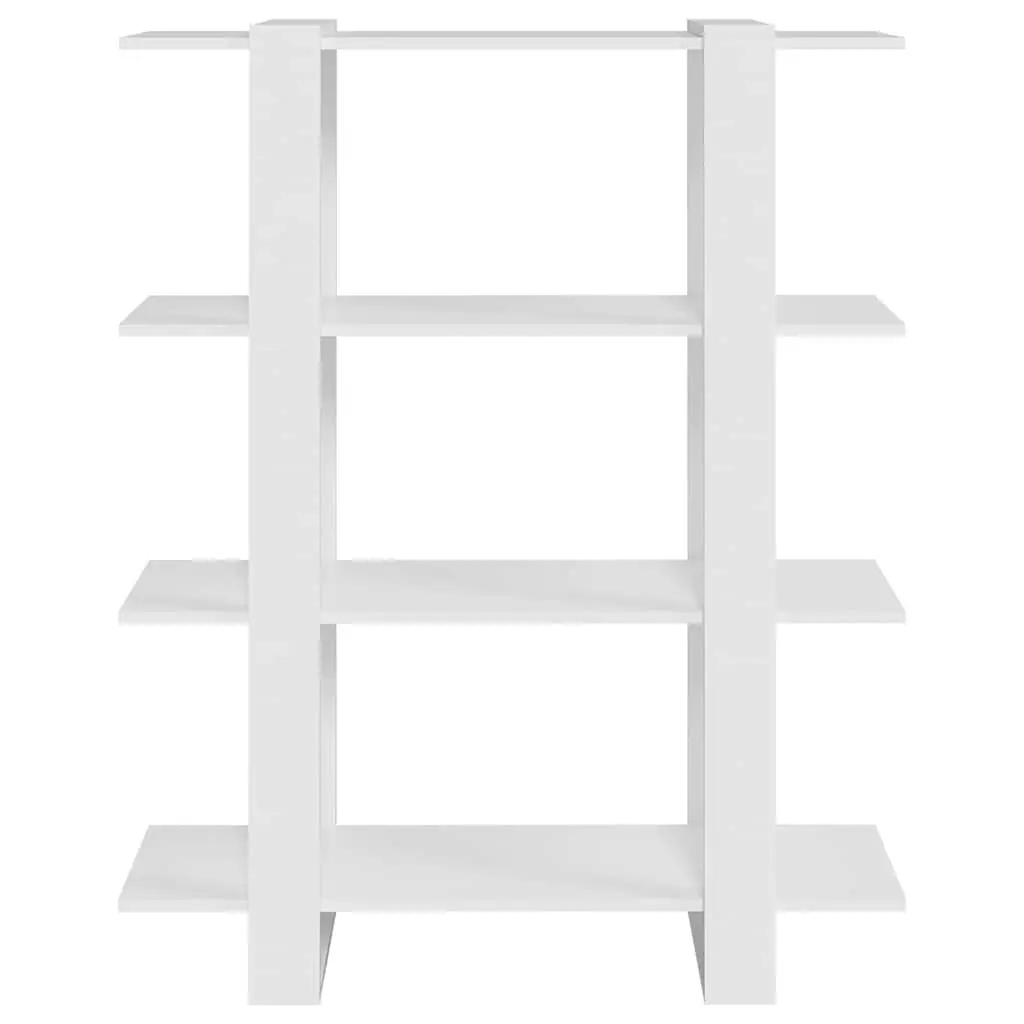 Book Cabinet Room Divider Spacious White Shelving Storage Organiser Display Stand