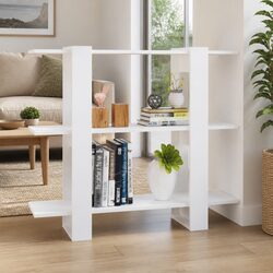 Sturdy High Gloss White Book Cabinet for Efficient Storage