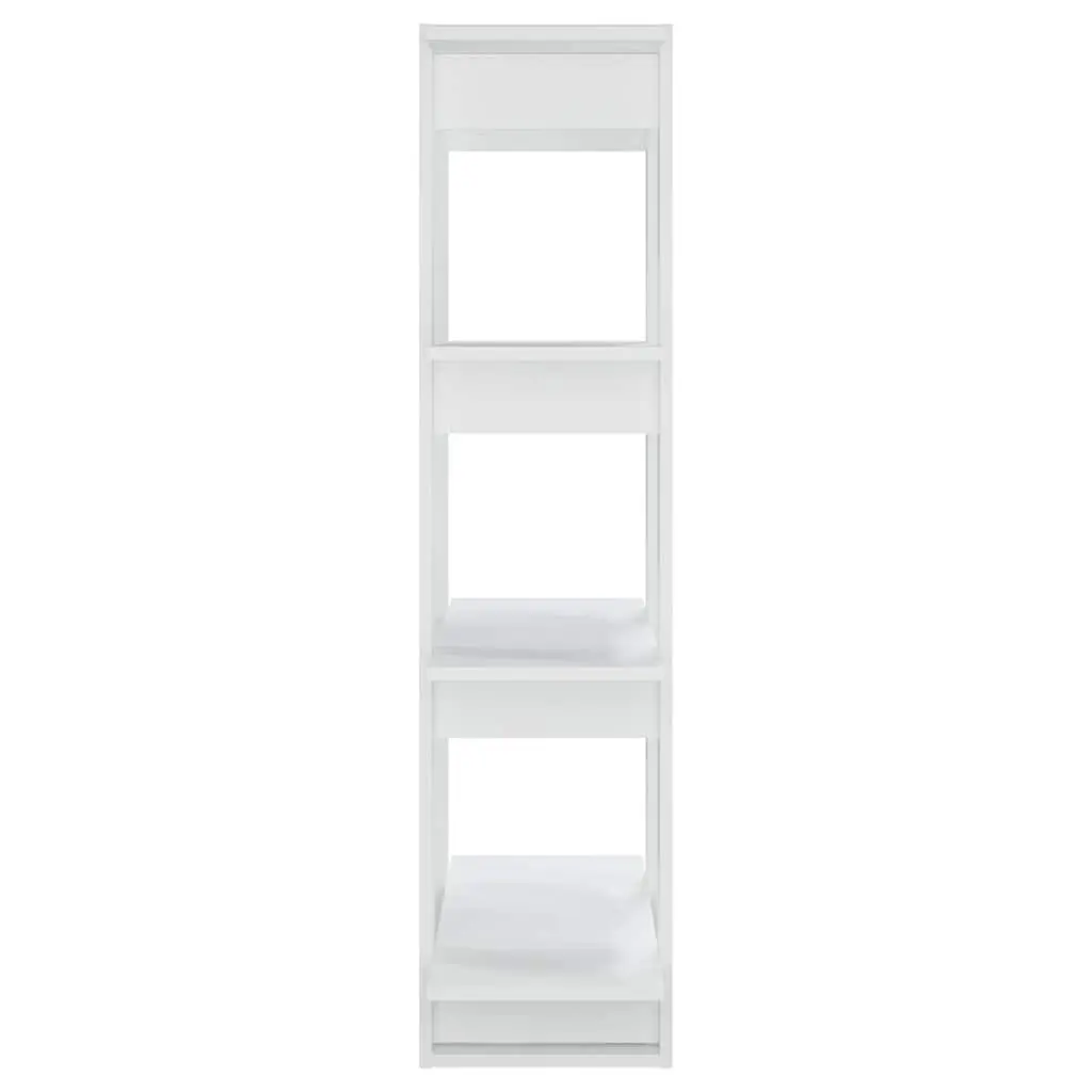 Wooden Book Cabinet Room Divider Storage Unit 80W x 30D x 123.5H cm White