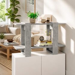 80x30x51cm Grey Book Cabinet Room Divider