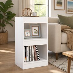 Sleek White Book Cabinet to Elevate Your Room's Style