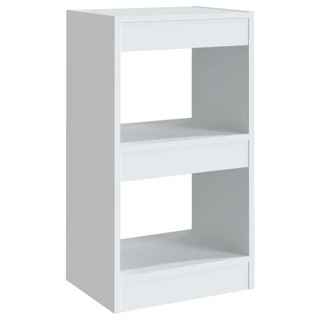 Book Cabinet Room Divider Storage Unit Ample Space 40x30x72cm White