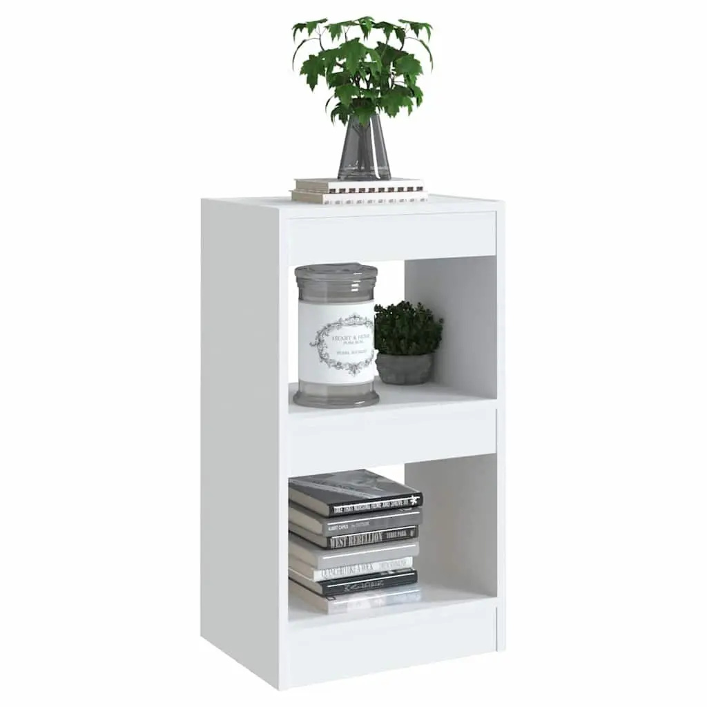 Book Cabinet Room Divider Storage Unit Ample Space 40x30x72cm White