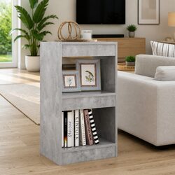 Grey Shelving Unit Book Cabinet with Room Divider Function
