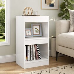 Room Divider Book Cabinet in High Gloss White