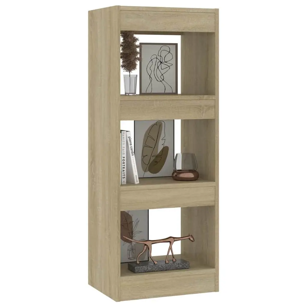 Book Cabinet Room Divider Wooden Storage Organiser 40 x 30 x 103 cm Brown