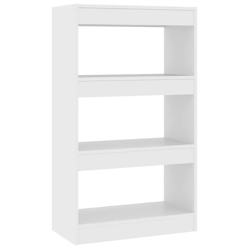 Book Cabinet Room Divider Sturdy White Wooden Shelving Unit 60 x 30 x 103 cm