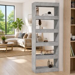 Engineered Wood Book Cabinet Room Divider 60x30x166cm