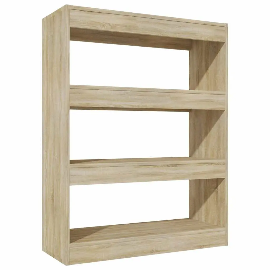 Bookcase Room Divider Sturdy Brown 80x30x103cm