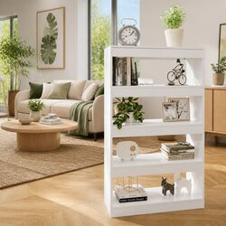 White Shelving Unit Book Cabinet Room Divider