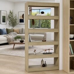 Book Cabinet Room Divider 80x30x166cm Engineered Wood