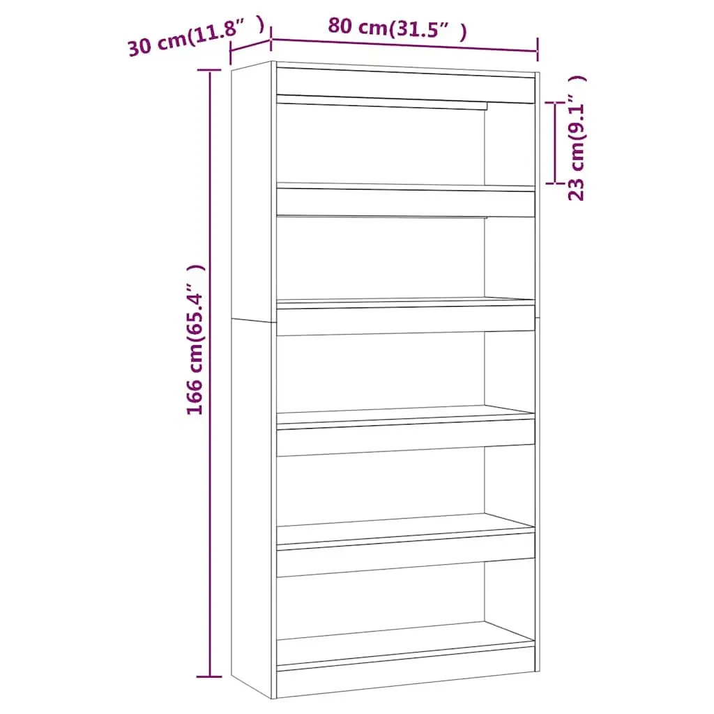 Book Cabinet Room Divider Spacious Storage Grey Engineered Wood