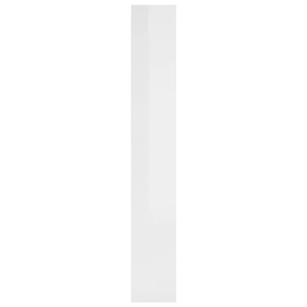Bookshelf Room Divider Sturdy High Gloss White 80x30x198 cm