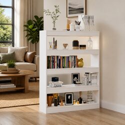 High Gloss White Storage Unit and Room Divider Specifications
