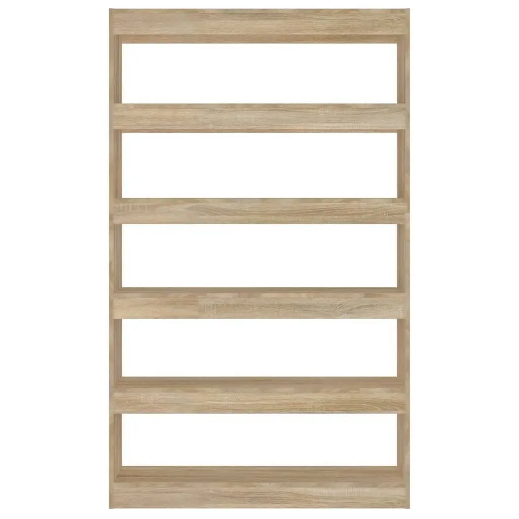 Book Cabinet Room Divider Shelving Unit Storage Organiser Brown Wooden 100W x 30D x 166H cm