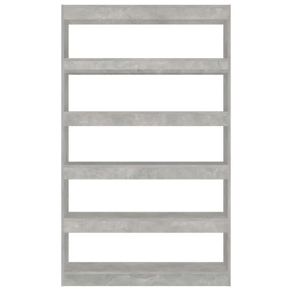 Bookcase Room Divider Storage Organizer Standing Shelf Grey 100W x 30D x 166H cm