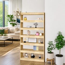 Tall Wooden Bookcase and Room Divider Specifications