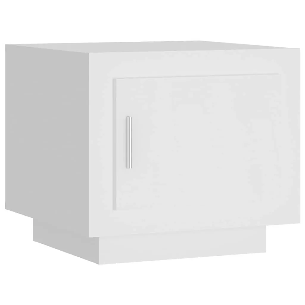 Coffee Table Storage Feature White 51W x 50D x 45H cm